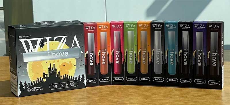 wiza:we offer a range of disposable vape with nicotine content ranging from 2.0% to 0% nicotine concentration in some flavors.